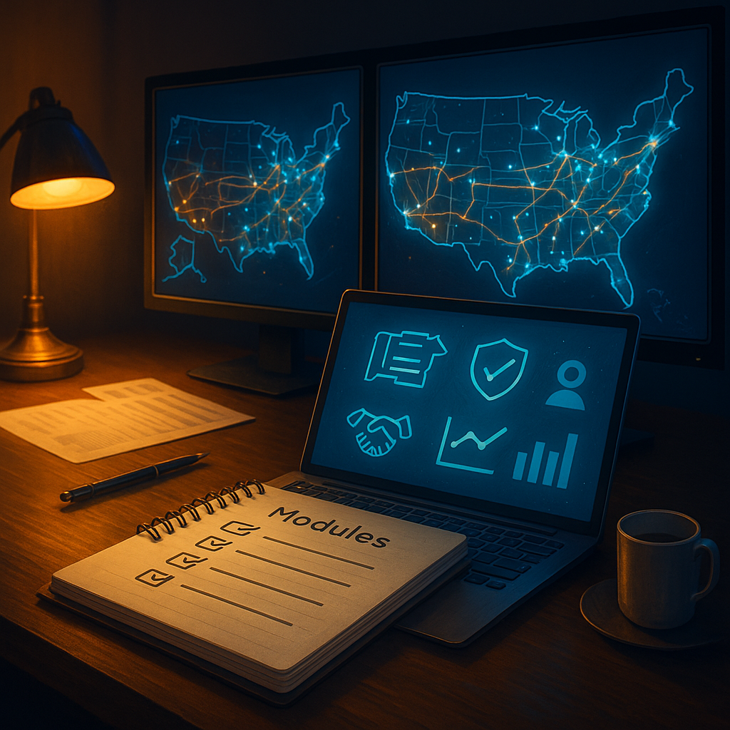 Модули курса диспетчера