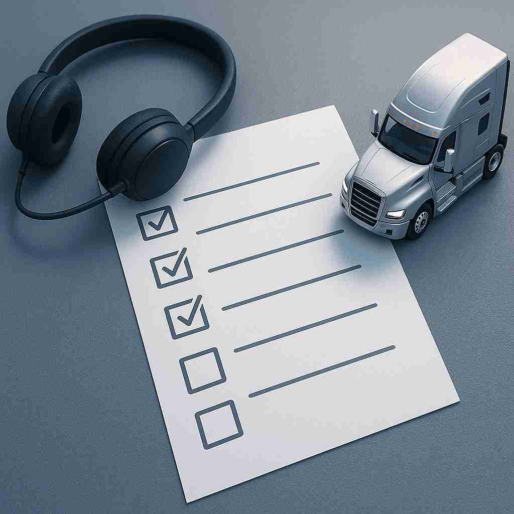 Truck Dispatcher Checklist